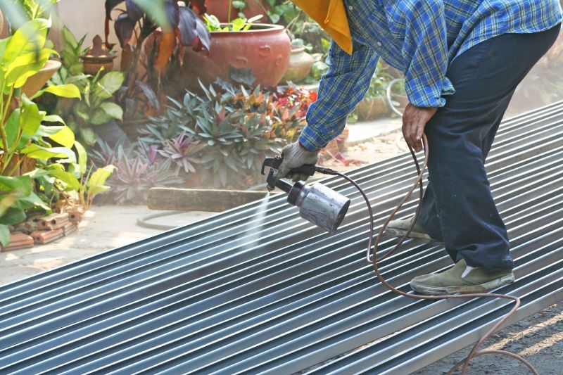 Metal Roof Coating Installation